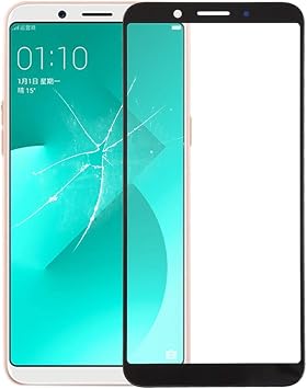 TIANTIAN Cellphone Parts Front Screen Outer Glass Lens for Oppo A83 Color Black