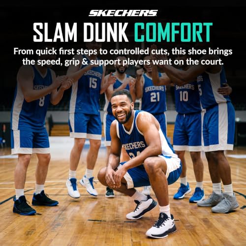 Image of Skechers Men's SKX Nexus Basketball Shoe | 5GEN Midsole Cushioning, Move Foam Insole, Breathable Mesh Upper, Torsion Stability Plate, Goodyear Rubber Outsole