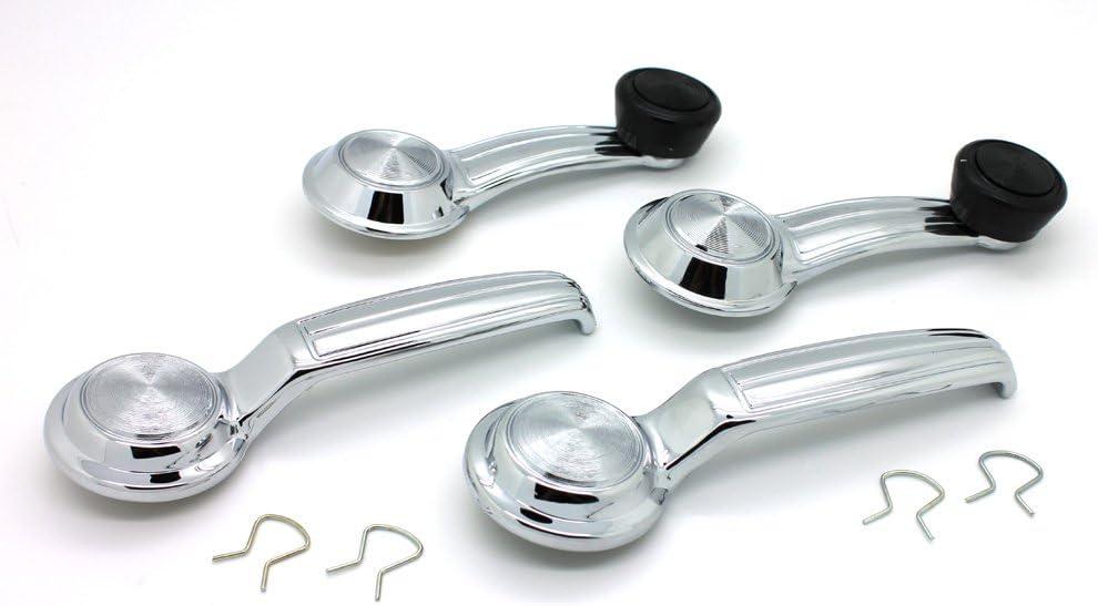 PRO-4001876 Window Crank & Interior Door Handle Set for Listed Chevy & GMC Trucks & SUVs