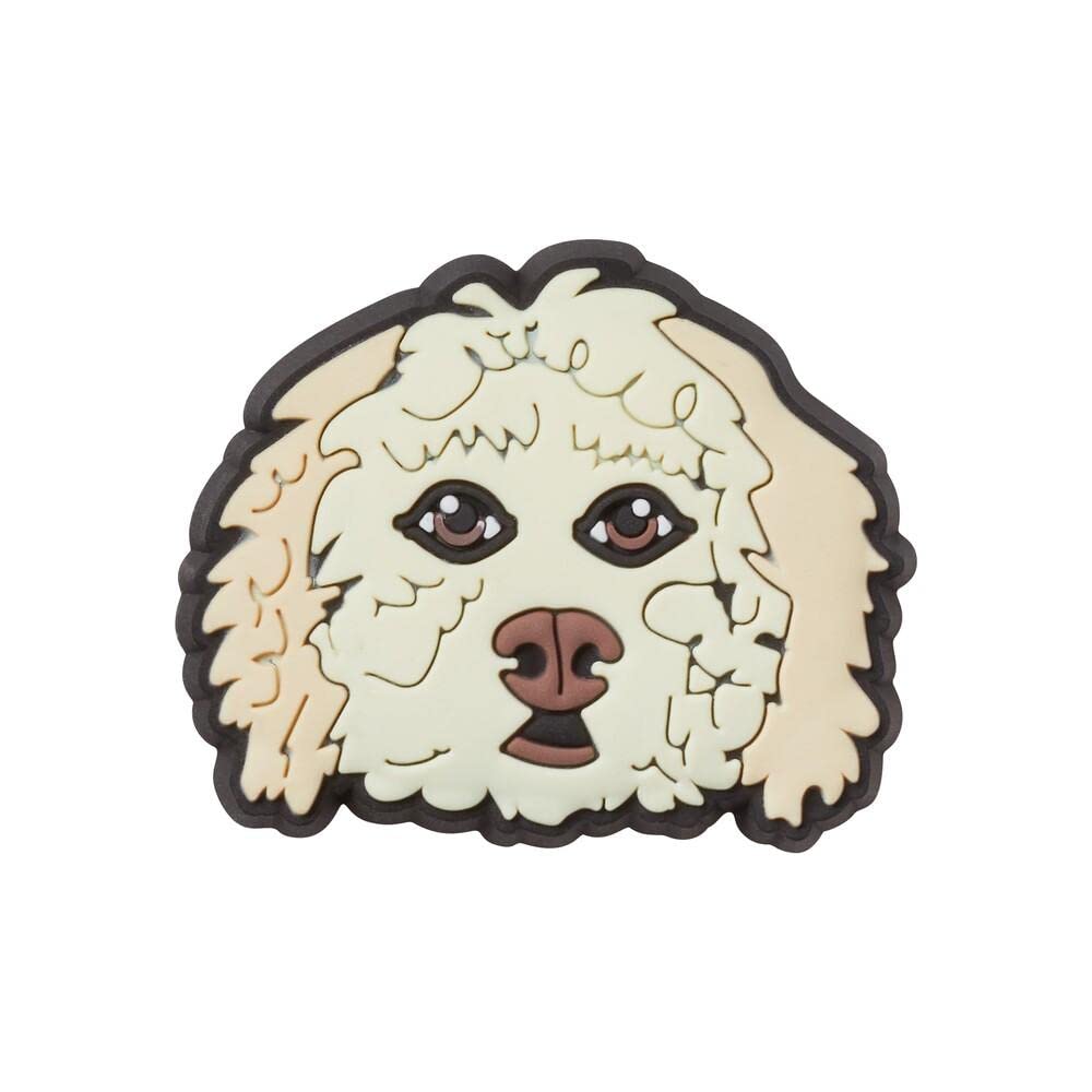 Crocs unisex adult Jibbitz Pet Charms| Jibbitz Shoe Charms, Golden Doodle, One Size US