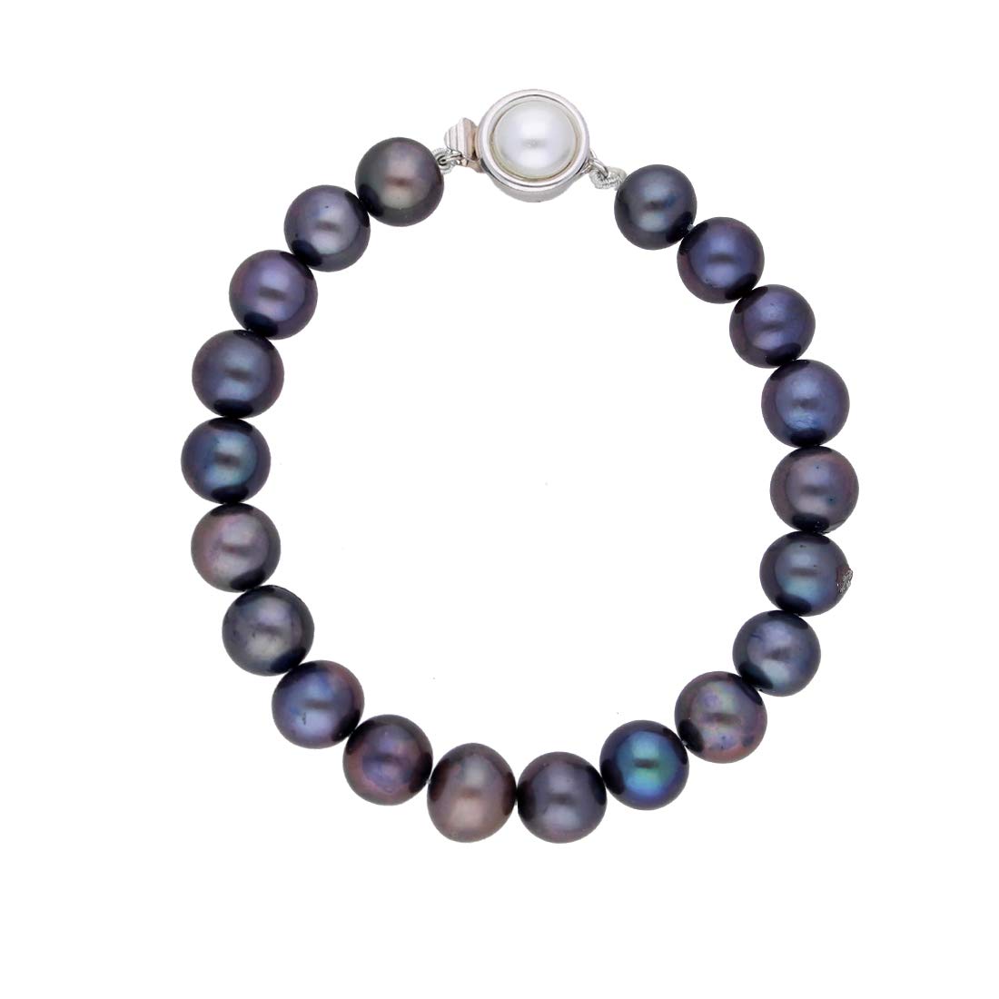 Sri Jagdamba Pearls Dealer Black Dive Pearl Bracelet for Women and Girls (B08WLZ391N) Amazon Price History, Amazon Price Tracker