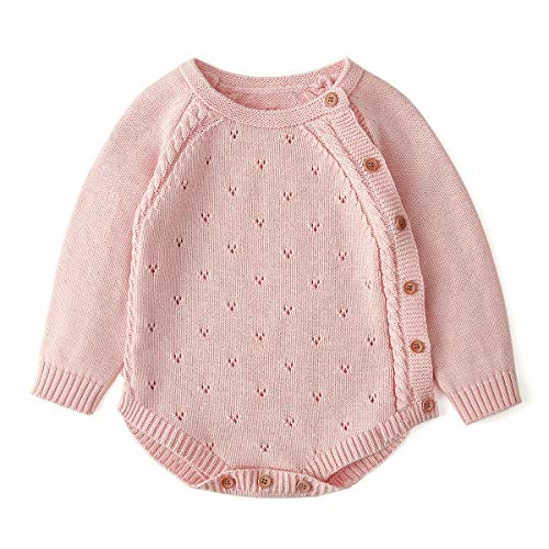 Image of Simplee kids Baby Boys’ Girls’ Knitted Romper Jumpsuit Long Sleeve Onesie Bodysuits One Piece Outfits Sweater