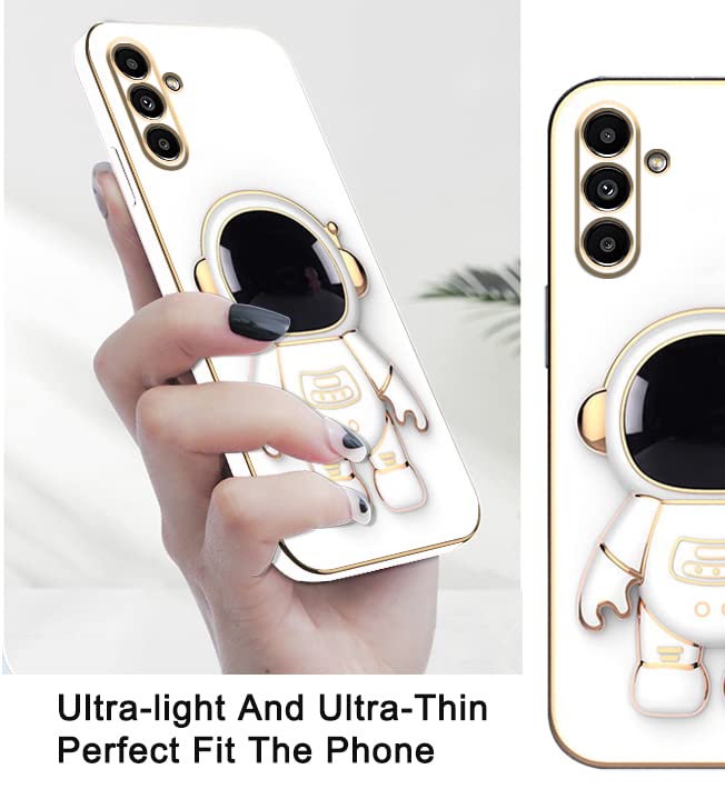 Évitez les chutes avec la coque Galaxy A16 silicone à support blanc