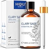 HIQILI Clary Sage Oil Essential Oil, Premium Clary Sage Oil for Aromatherapy Diffuser Skin Hair Care...