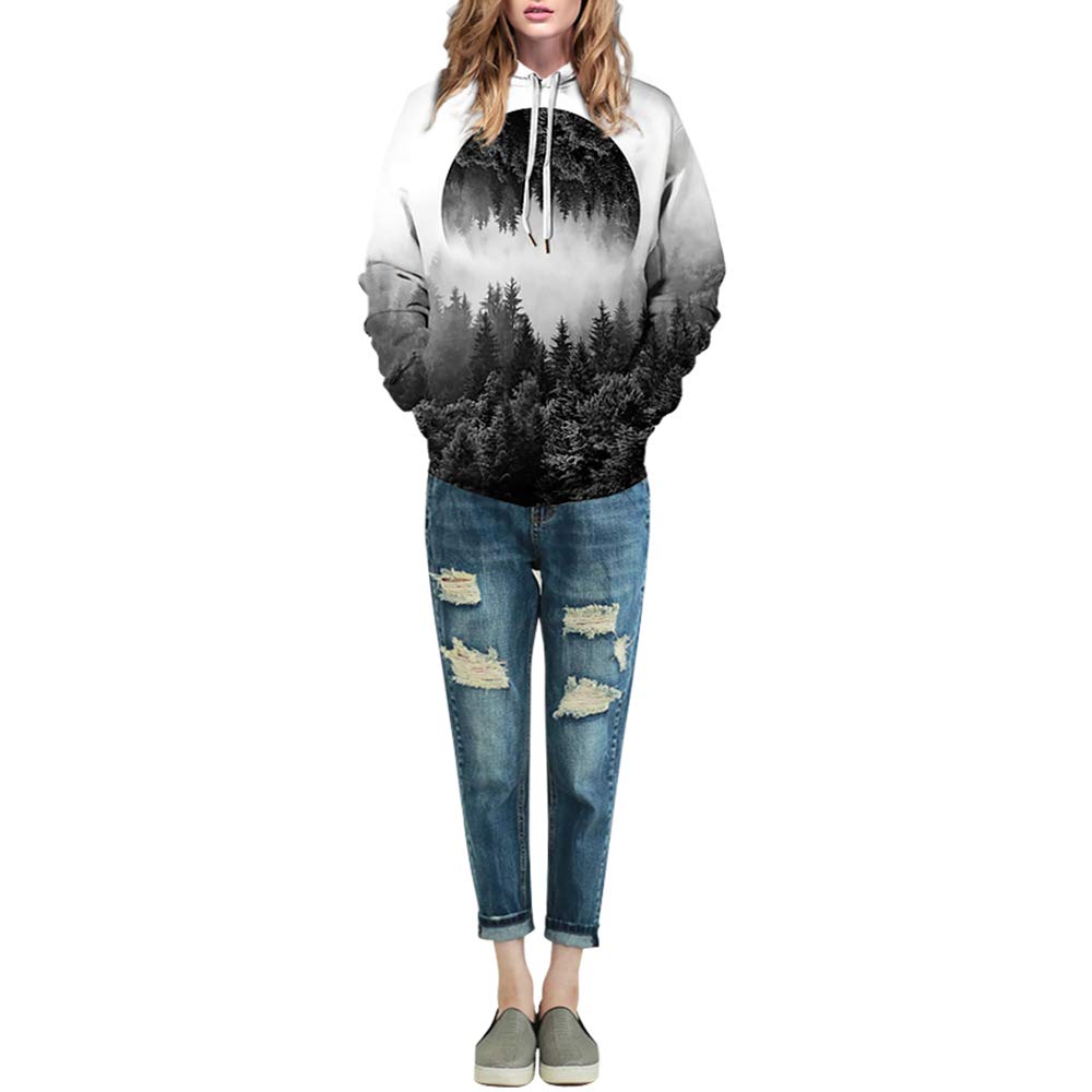 Pull à Col Rond Homme - Sweat-shirt Décontracté Imprimé Aquarelle 3D - Pour Automne Et Hiver - Taille Standard Et Grande