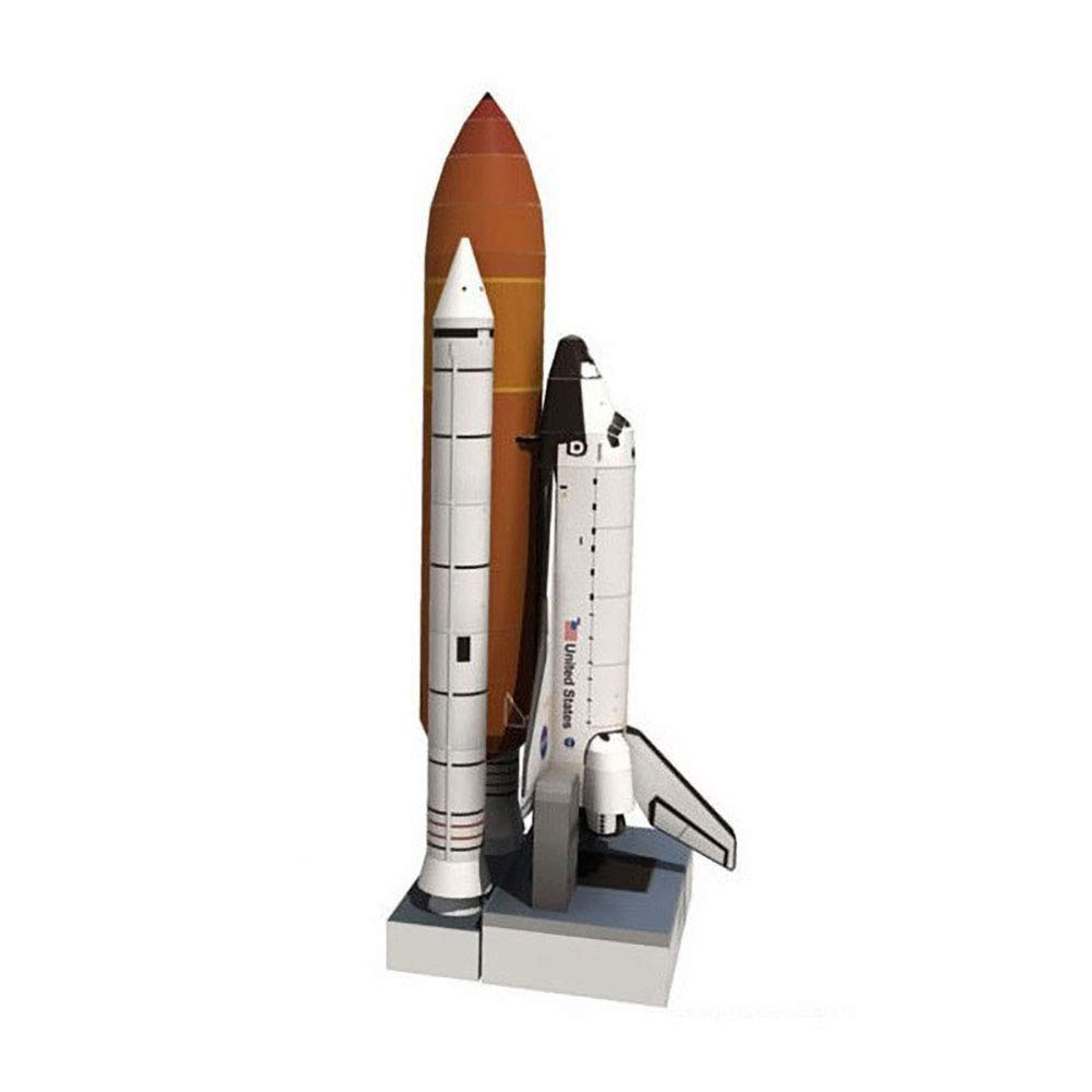 Lllunimon 1/150 Space Shuttle Atlantis Space Rocket DIY Paper Card Model Building Sets Collection