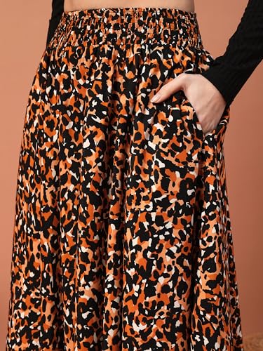 Image of KZULLY | Palazzo for Women | Solid & Printed | Stylish Wide-Leg | Comfortable Elastic Waist Bottomwear