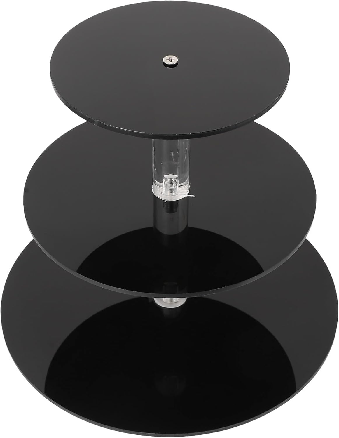 DOITOOL Acrylic Dessert Stand Cake Display Rack for Wedding Party Banquet Home Decor Black Cupcake Pastry Food Serving Tray Holder