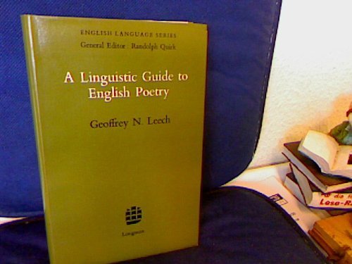 A Linguistic Guide to English Poetry (English L... B01JXR63VK Book Cover