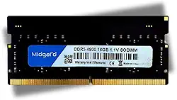 Memoria Midgard 16GB (1X16GB) DDR5 SODIMM 4800MHZ CL40 1,1V Para Notebook