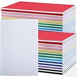 IJRPLM 24 Pack Colorful Lined Notebooks, A5 Journals Bulk, Composition Notebooks, 60 Pages, 30 Sheets, Lined Journals for Office School Travel Supplies, 8.3 x 5.5 Inches, 8 Colors