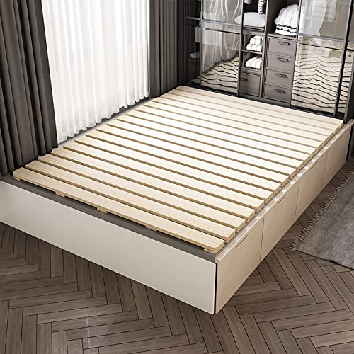 Hydt Collapsible Wood Bunkie Board/Mattress Support Slats 100×200Cm / 120×200Cm, Twin Bed Daybeds Bed Board Replacement (Size : 1.2X2M/3.9X6.6Ft) #TOP1