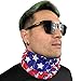 American Flag Face Mask - Sun Wind Dust Protection Reusable Mask for Men & Women - Works as Neck Gaiter, Headwear, Balaclava - Ski ATV Riding Mask (American Flag)