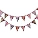 KINGLAKE® 11 Feet Colorful Pennant Bunting String Banner Flags Outdoor Indoor Flag Banner Polyester Cloth Fabric Triangle Flags Decoration Flag for Birthday Parties Wedding Ceremonies Tent Camping