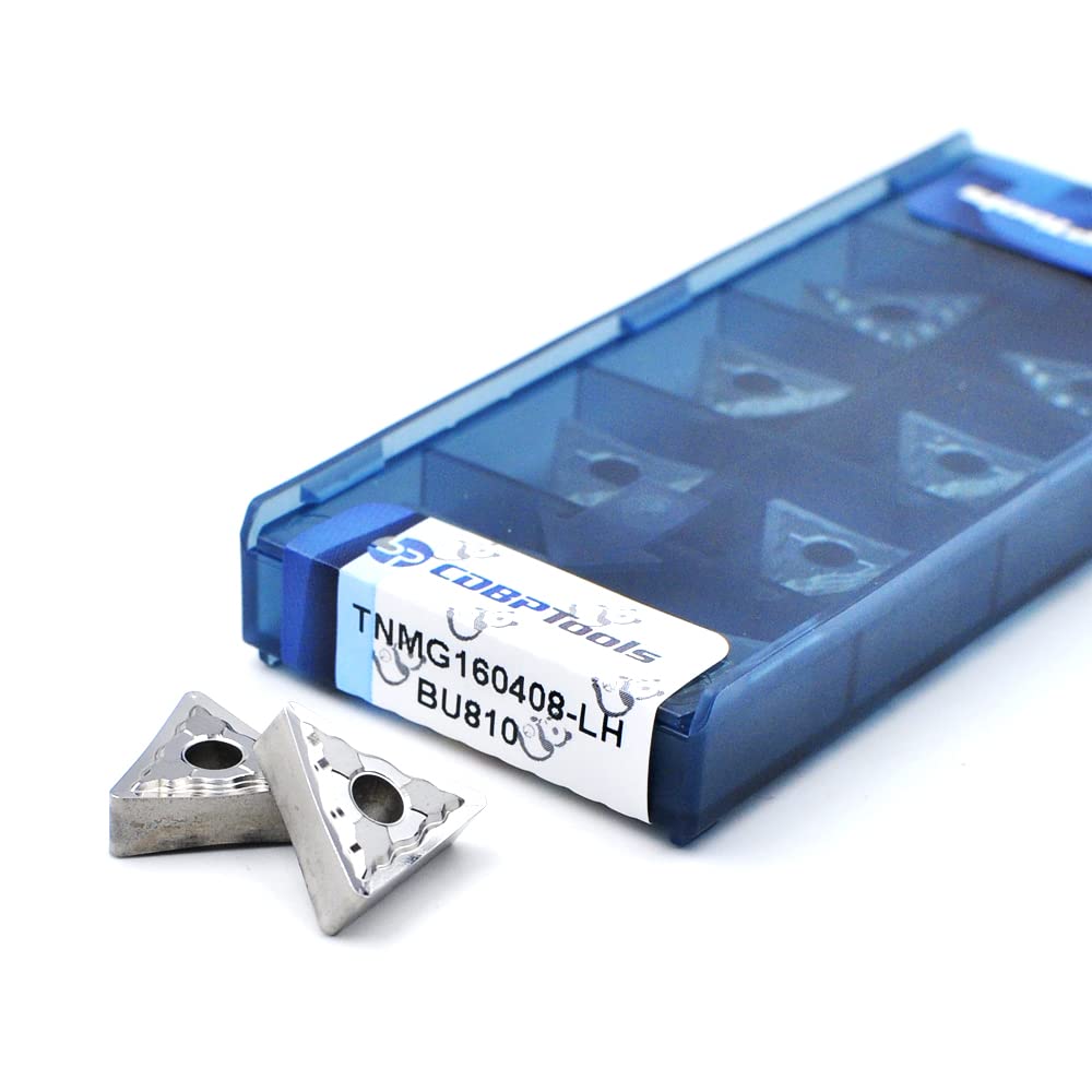 Inserti in metallo duro per alluminio TNMG332/TNMG160408 per tornitura di inserti in alluminio, 10 pezzi/scatola