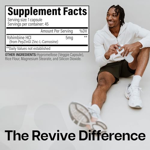 Image of Revive MD | Yohimbine HCL | Promotes The Digestion of Proteins, Fats, Starches & Fibers for Men and Women | Supports Gastric Acid Balance | Targeted Enzyme Support | Increase Enzymes | 80 Capsules