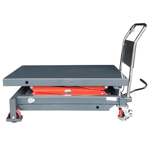 Double Scissor Lift Table, 1650lb. Cap., 48\" X 24\", Lifting Height 17.7“-59\" - Thumbnail 3