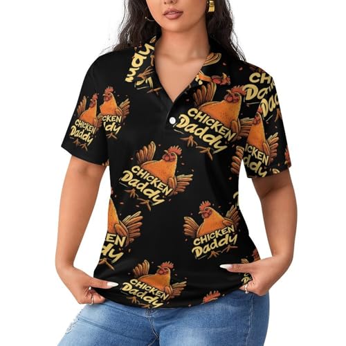 Polo de manga corta para mujer altamente transpirable contra el calor de ocio