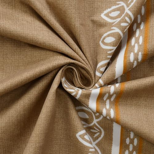 Image of VOMZER Cotton Feel King Size Flat Bedsheet for Double Bed, 1 Cotton Feel Bed Sheet Double Bed (90x100 Inches) with 2 Frill Pillow Cover, Beige Lily
