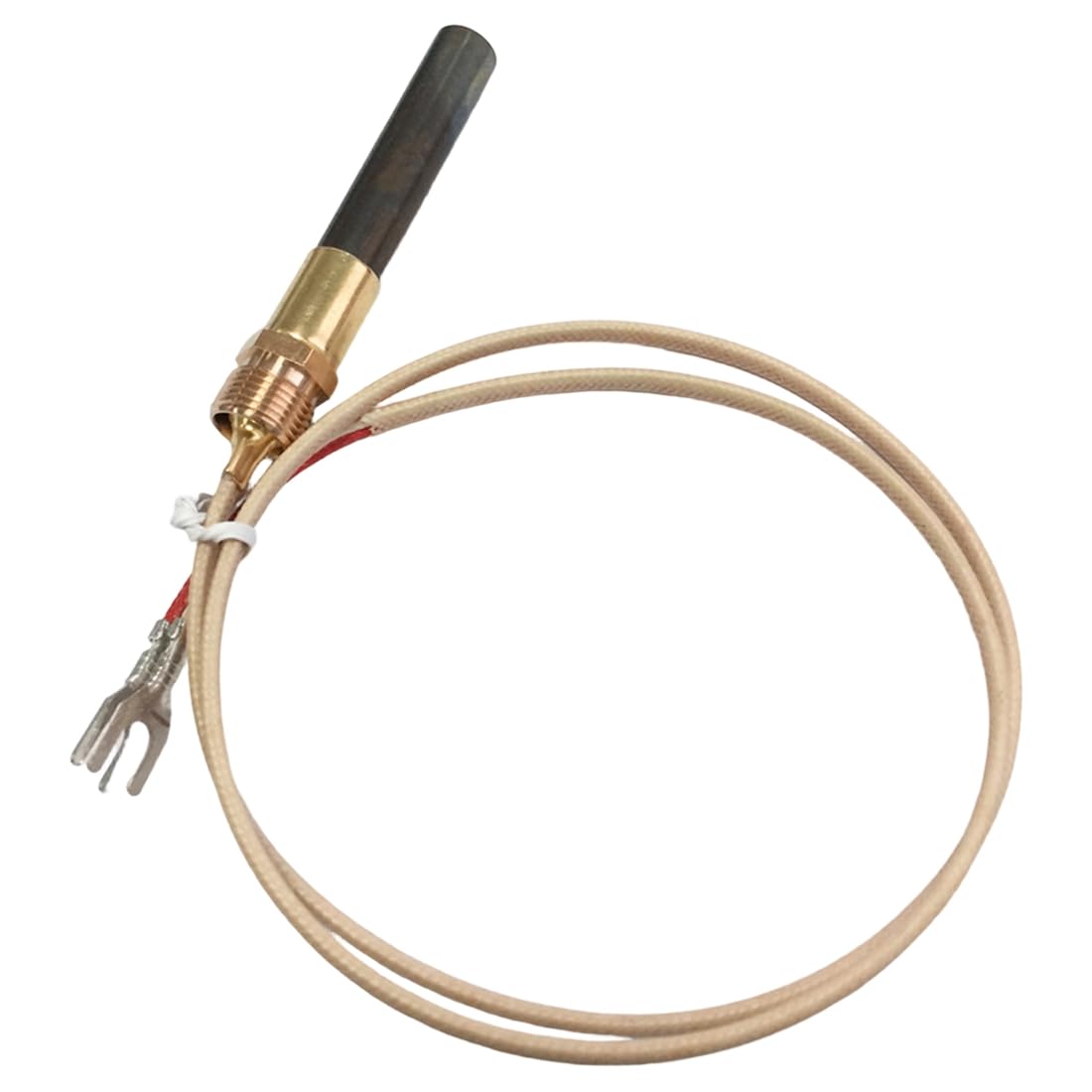Hndhbfgrt Thermocouple for Gas Fireplaces/Water Heater Clusters High-Temperature Resistance Thermopile Generator for 24" Fireplace