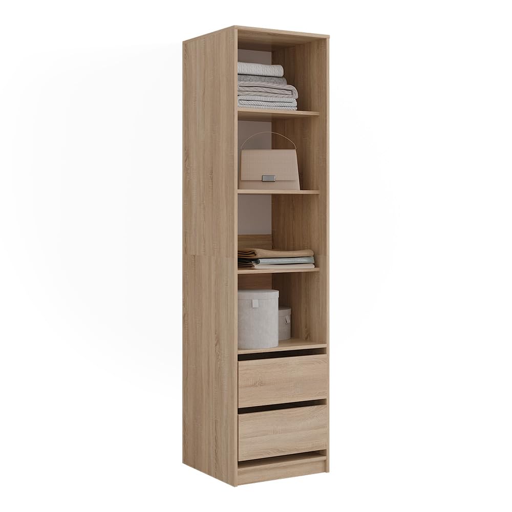 Vicco Kleiderschrank Elmo, Sonoma, 50 x 200 cm