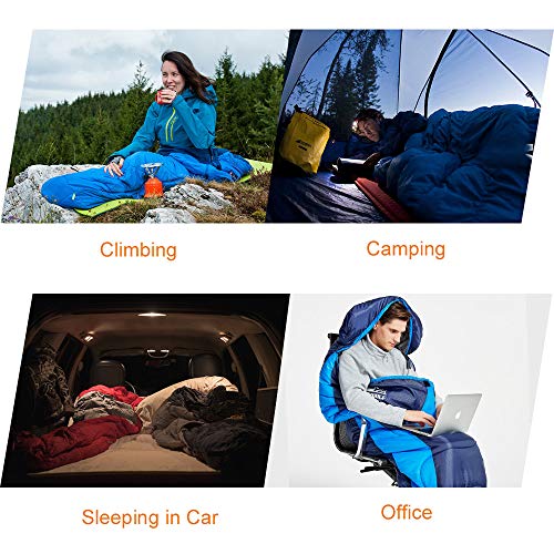 Saco de dormir Hewolf para adultos em acampamento – Sacos de dormir leves e compactos à prova d'águ