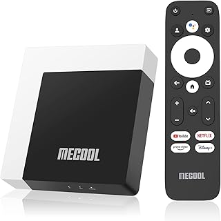 Android TV Box 11.0, Google TV Box 4K HDR 2GB 16GB Support 2.4G/5.0G/BT 5.0/AV1 Google TV Remote Streaming Media Player with Amlogic S905X4 Netflix Google Assistant Dolby Atmos,MECOOL