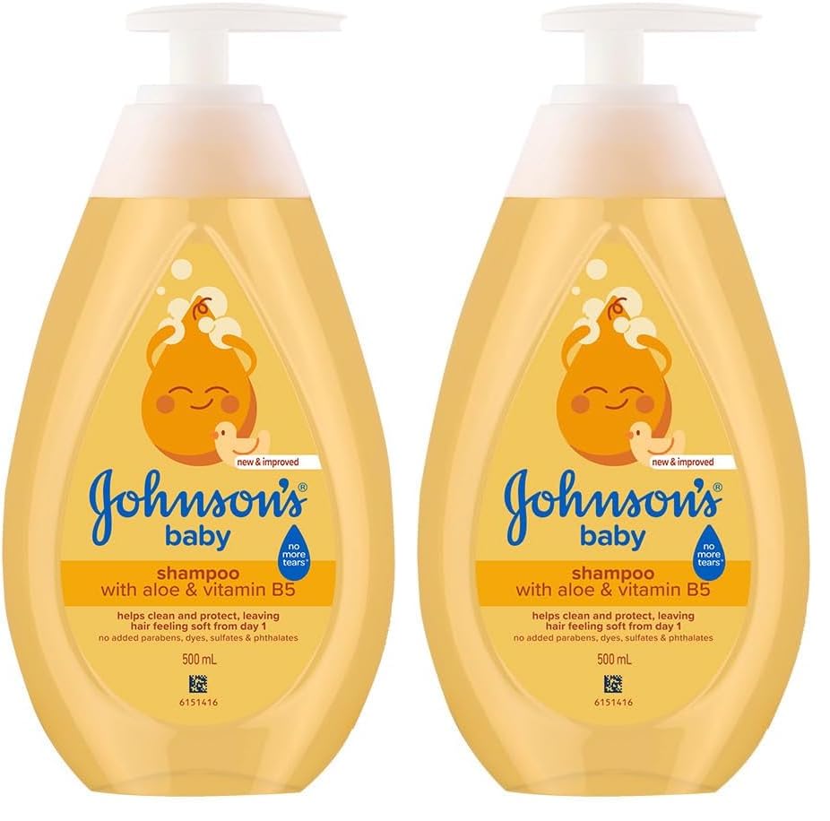 Image of Johnson's Baby No More Tears Baby Shampoo, 500ml (Pack of 2)