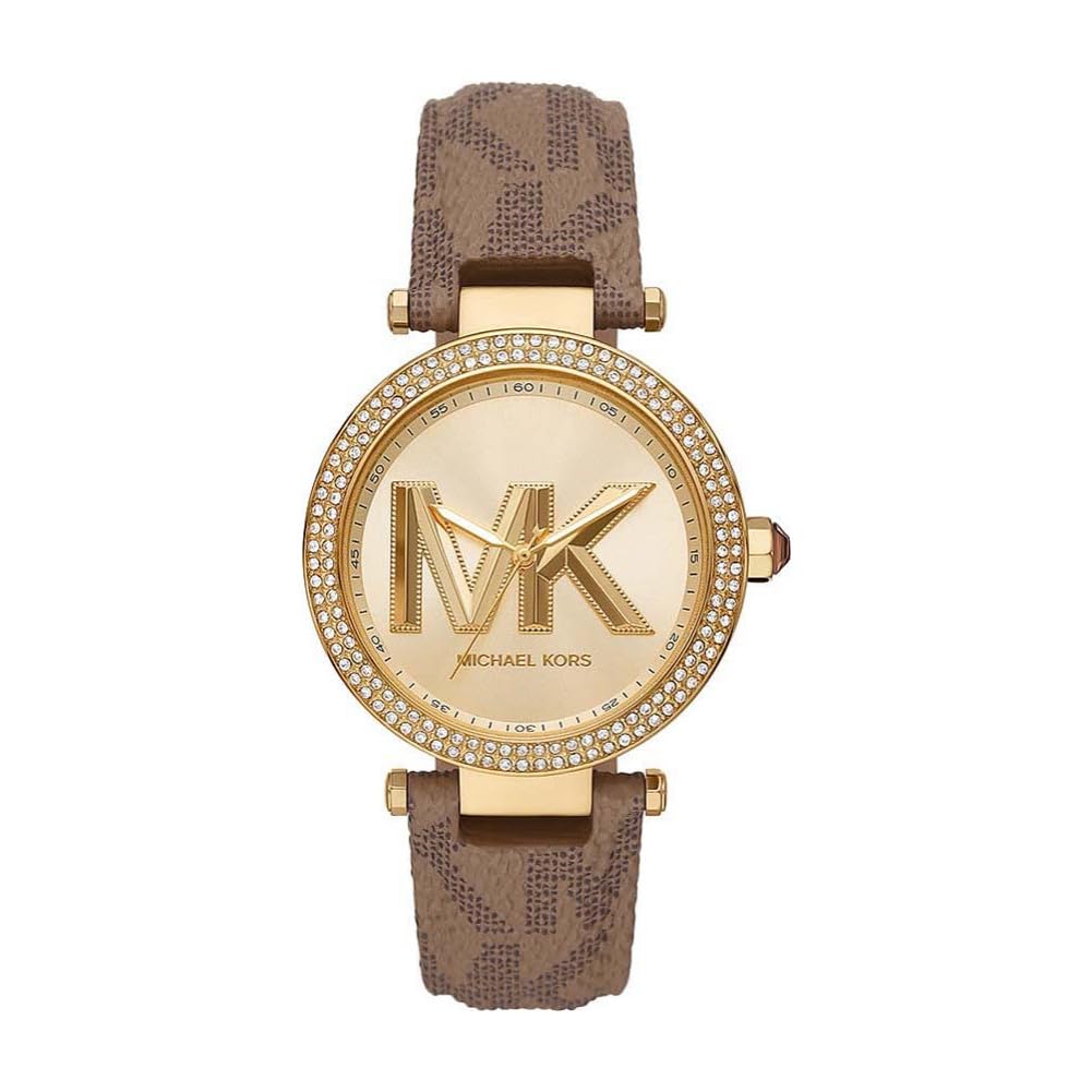 Michael Kors Women's Watch Parker, 33 mm Case Size, Three Hand Movement, Stainless Steel Strap