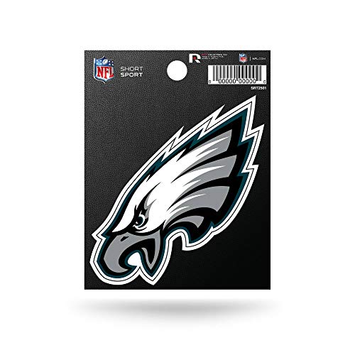 Rico Industries NFL Football Philadelphia Eagles Short Sport Decal 3.75' x 4.75' Die Cut Team Logo Short Sport Decal