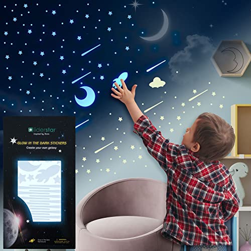 Vinilos decorativos de estrellas que brillan en la oscuridad para pared y techo miniatura 6