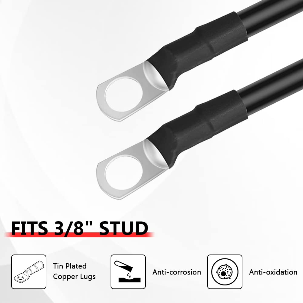 Amazon.co.jp: KEDAKEJI(ケダケジ) シングル ブラック 3フィート 2AWG