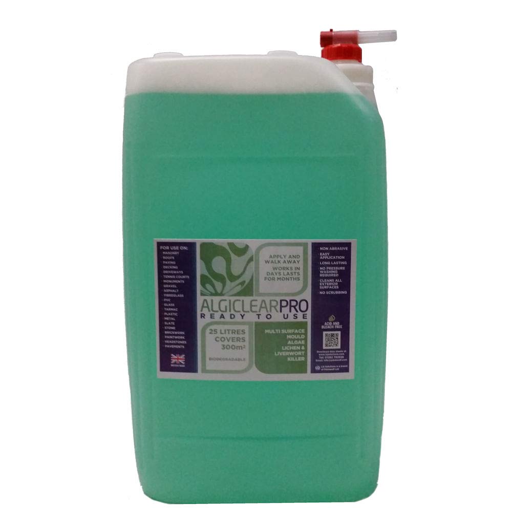 Buy Algiclear Pro 25L Ready To Use With Tap Mould & Algae Remover For