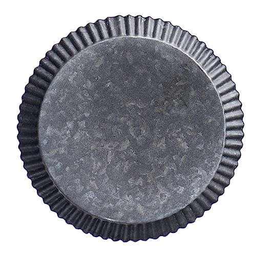 LIFKOME Bandeja Redonda para Frutas con Tapa Plato Multiusos para Aperitivos Platos para Almacenar Frutas Plato De Exhibición De Arte En Hierro para Cocina