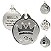 Designer Custom Engraved Stainless Steel Pet ID Tags - Engraved Personalized Identification Durable & Long Lasting Dog Tags, Cat Tags