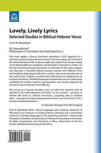 Lovely, Lively Lyrics: Selected Studies in Biblical Hebrew Verse - Image 2
