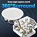 STUDIOFINIX 6.5" 600 Watts Bluetooth Ceiling Speakers Home Recessed Speaker System Suitable for Indoor,Kitchen,Home Theater,Bedroom,Office,Covered Patio（4 Speakers）