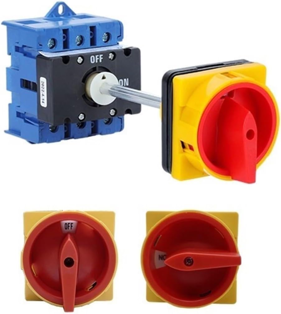 YMD11 Series 25-100A 3P 4P Isolator Switch Silver Contact ON-Off Rotary Cam Selector Cabinet Control Waterproof Box LW30(D Type-Box,4P 8Terminals,40A)