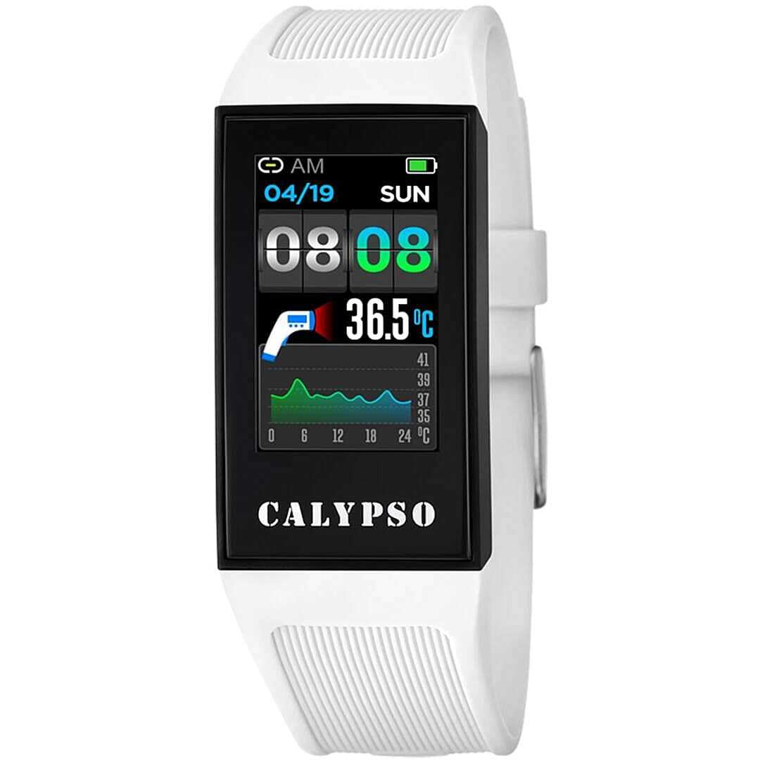 CALYPSO - Unisex Adult Watch Model K8501 / 1 from the SMARTWATCH Collection, 23.80/41.30 mm case with Multicolor Rubber Strap for Men - K8501/1