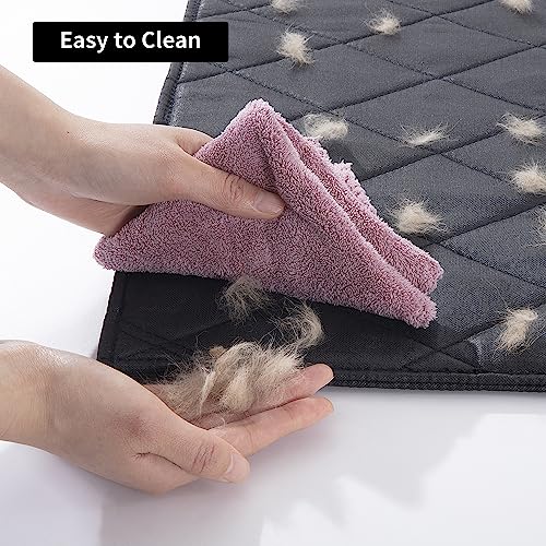 MABOZOO Robustes, kaufestes Hundebett, robuste, unzerstörbare Matte für Aggressive Kauer, waschbares XL-Haustierbett, wasserdicht, für Zwinger, Schwarz, 71,1 x 104,1 cm