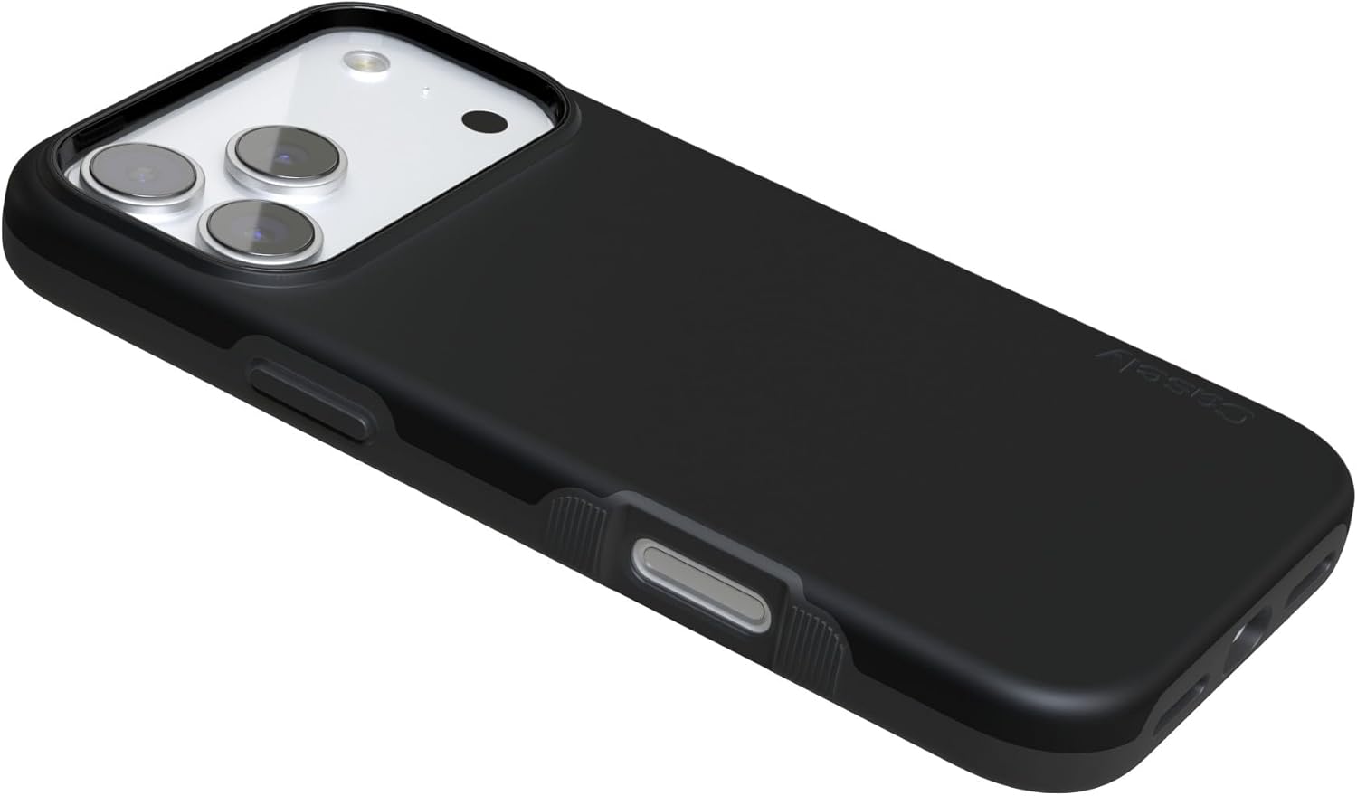 Casely iPhone 17 Pro Max Case | Black on Black | Bold Protective Design | Compatible with MagSafe