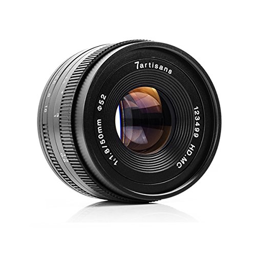 Amazon.co.jp: 7artisans 50mm F1.8 APS-C マニュアル固定レンズ E
