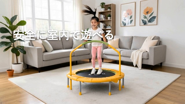 Amazon | HOMKAI 折りたたみトランポリン 38 インチ 子供用 室内用