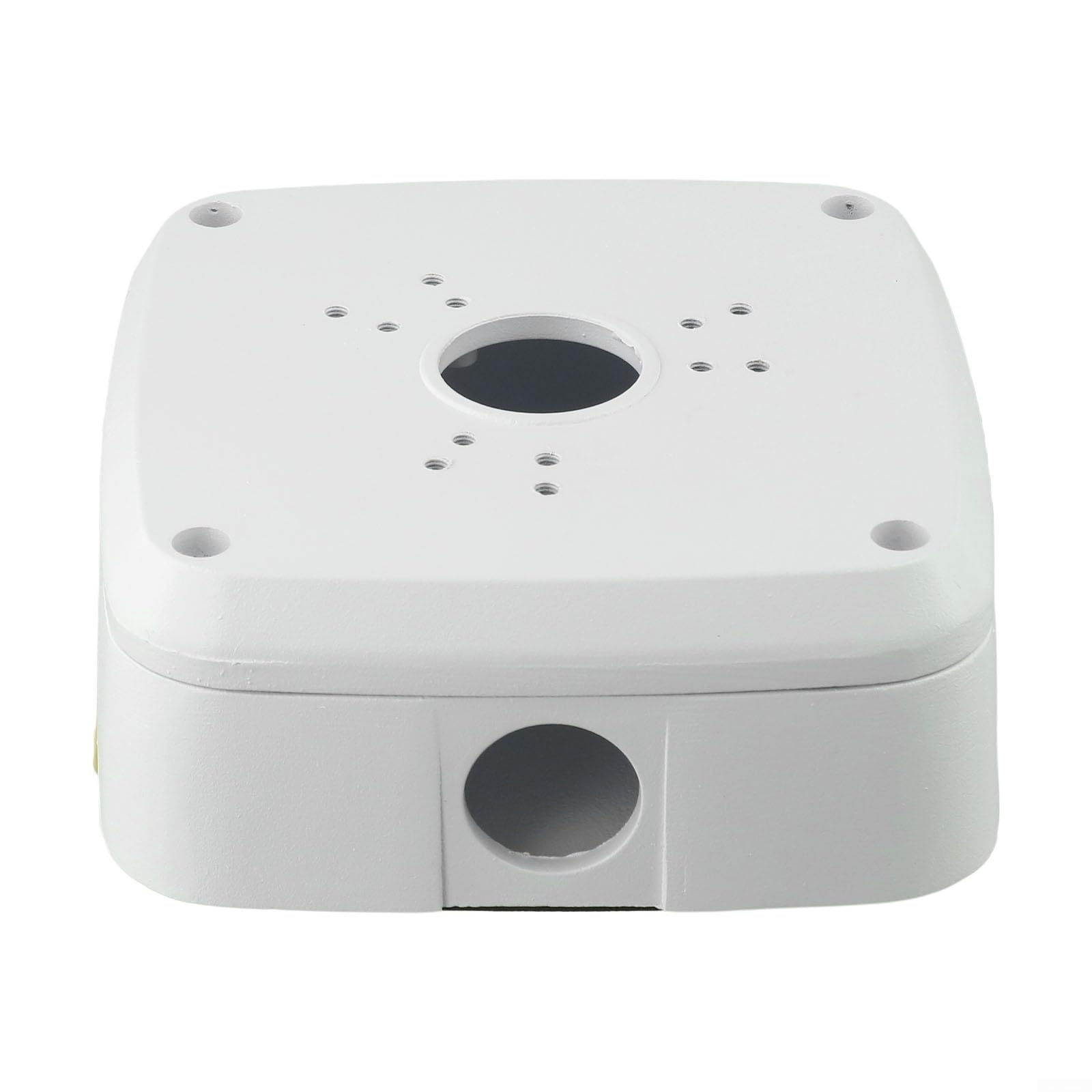 Vootnifig Waterproof IP68 CCTV Camera Bracket Junction Box Aluminum Alloy Ceiling-Mounted Cable Protection White 13x13x5.2cm