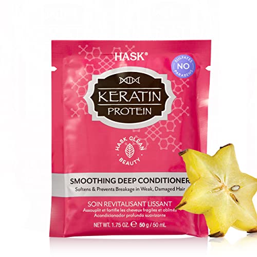 HASK Deep Conditioner Sachet Keratin Protein Smoothing, Für alle Haartypen, 50 ml Cover