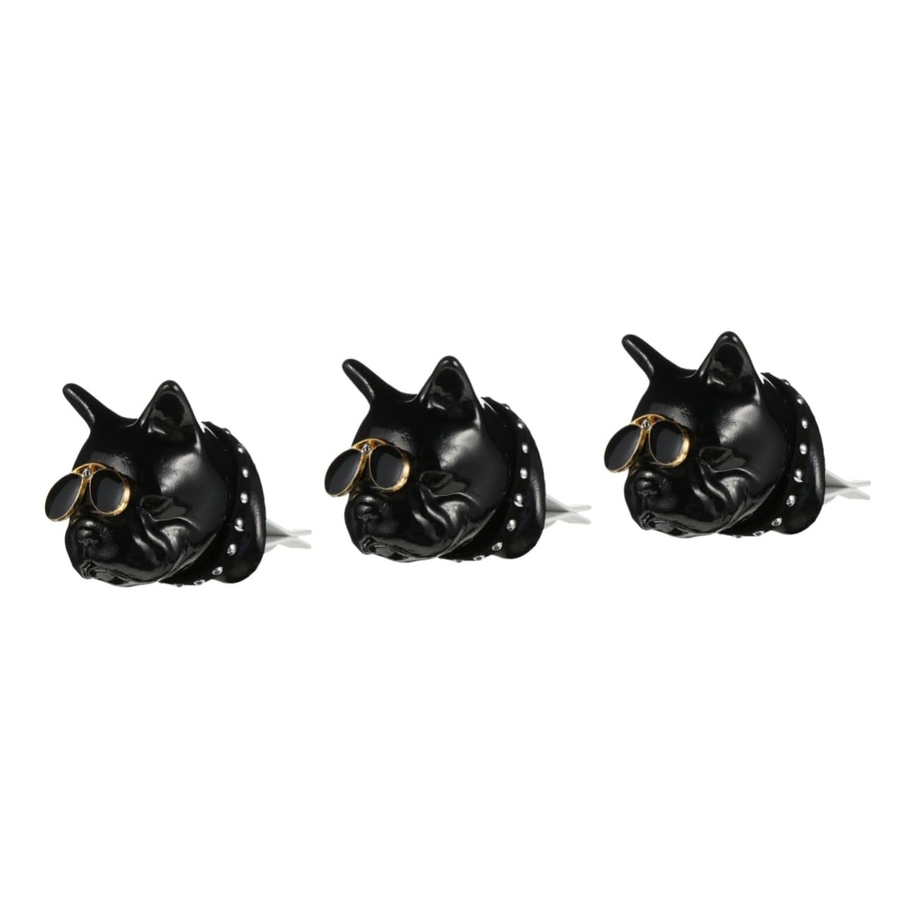 PartyKindom 3pezzi Clip Per Ventilazione Auto Forma Di Testa Di Cane Accessorio Per Auto Decorazione Creativa e Profumata Facile Da Installare Adatto Per Ufficio e Casa Per Occasioni Speciali