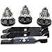 46" Lawn Mower Deck Rebuild Kit Includes 618-0660 Spindles and 742-04125 Blades Fits LT1045 LT1046