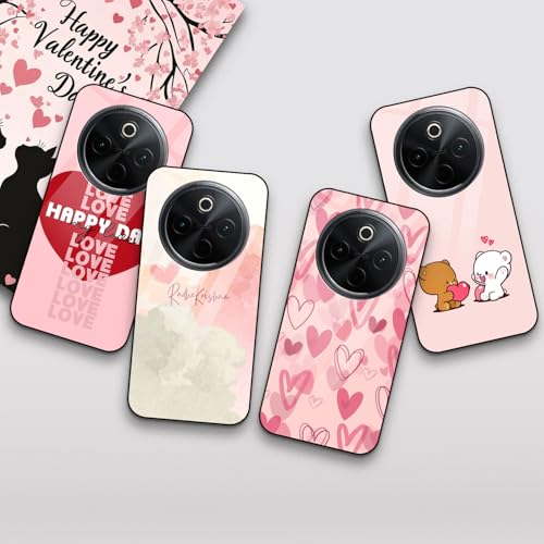Image of COLORflow Back Cover Compatible with Vivo T4 5G / Y300 Pro 5G / iQOO Z10 5G | Romantic Love Gesture Customized | Shockproof TPU Bumper with Camera Protection Back Cover