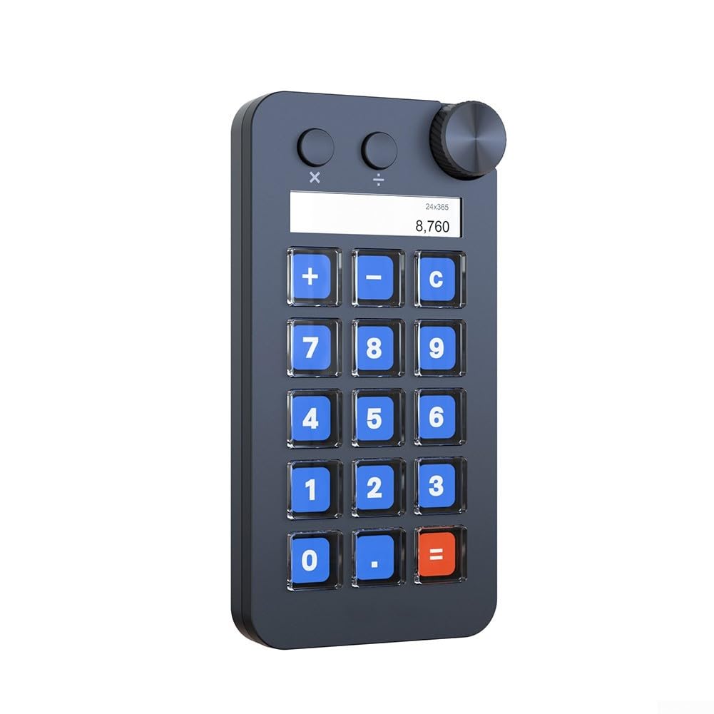 Alternativa, Tastiera Visiva LCD a 15 Tasti con Pulsanti Programmabili per Live Streaming e Creazione di Contenuti, Controller Compatto ABS per PC, Nero (Bianco)
