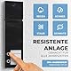 DOORLINE® Video Türklingel mit Kamera kabellos [kompatibel mit Fritz!Box + App-Steuerung] schwarz | Made in Germany | Gegensprechanlage mit Türöffner | Videotürklingel kabellos | Türsprechanlage